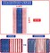 Patriotic America Tinsel Foil Fringe Curtains - 2 Pack Red, White & Blue Independence Day Memorial Day Veteran Party Photo Booth Decorations